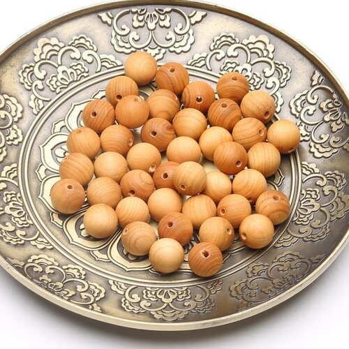 Perles de bois yabo au parfum naturel bouddhiste bouddha méditation 8 mm,lot de 20