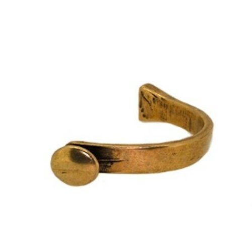 Bracelet demi-jonc vieil or/bronze