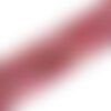 Perle tube  jaspe impérial naturel, rouge indien,13~14x4~4.5mm, trou 1mm,lot de 20