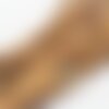 Perle jaspe paysage,tube,13~14x4~4.5mm, trou 0,6 mm,lot de 20