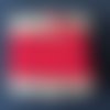 Elastique rouge plat  5 mm,vendu par 4 mètres