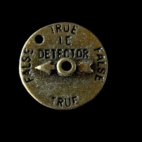 Breloques médaille vintage le détector 1,5 cm de diamètre lot de 138 pcs