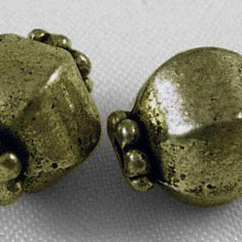 Perle intercalaire,métal bronze antique,7 mm,lot de 10 pcs