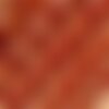 Perle agate rouge orangé estampillé d'or six mots de mantra,10 mm,lot de 5 pcs