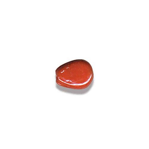 Perle goutte verre indien mandarine,8x6 à 9x7mm trou 1,1mm,lot de 10 perles