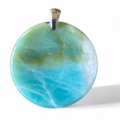 Pendentif en amazonite 30 mm