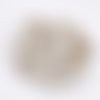 Perle porcelaine émaillée antique, ovale, 12~14x9~10.5x9~11mm, trou: 2.5mm,lot de 10