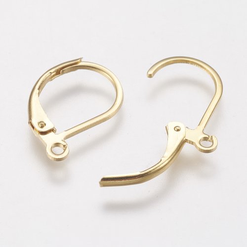 Dormeuse boucle d'oreille en acier inoxydable,lot de 5 paires