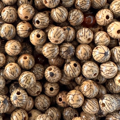 Naturel plante graine starmoon bodhi 8 mm,lotus bodhi prayer mala beads,lot de 20
