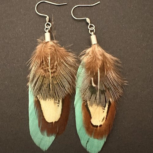 Boucles d'oreilles plumes