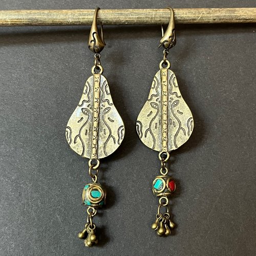 Boucles d'oreilles ethnique