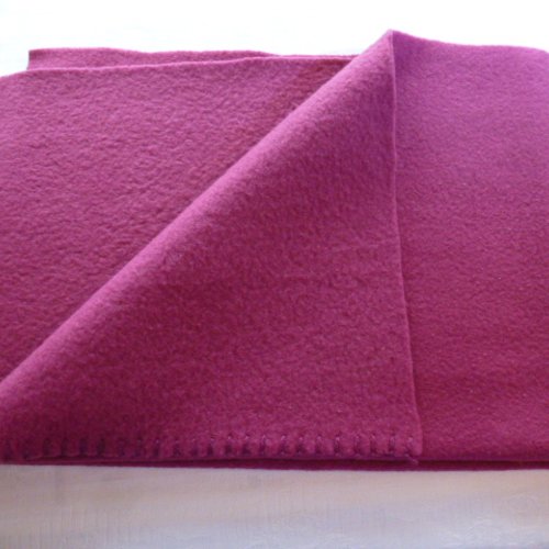 Tissu polaire lie de vin bordeaux coupon 45 cm x 26 cm