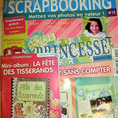 Livre passion scrapbooking 15 réalisations 3 d cartes, livrets, albums, nécessaire couture, carnet, scrap américain et européen