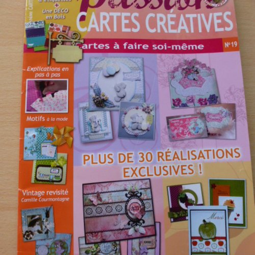 Livre passion cartes créatives n° 19 + de 30 réalisations exclusives à faire soi-même