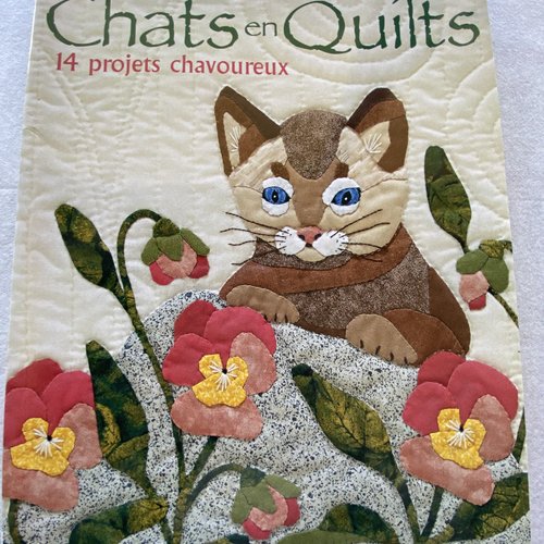 Livre chats en quilts pour création de panneaux décoratifs editions de saxe