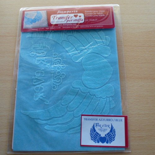 Transfert aile d'ange bleu azur