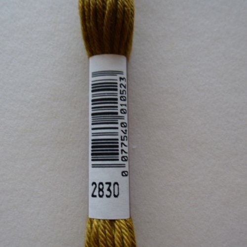 Échevette fils coton mat dmc 2830 kaki