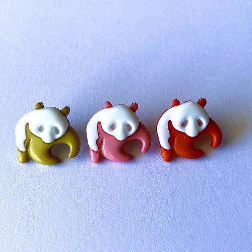 Bouton panda 16 x 16 mm