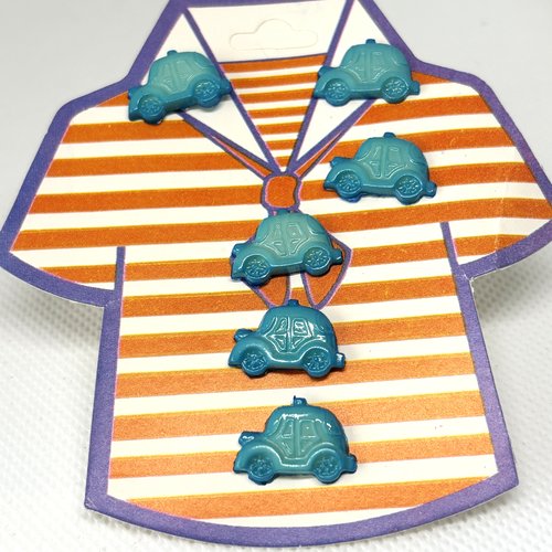 Boutons voiture bleues sur plaque