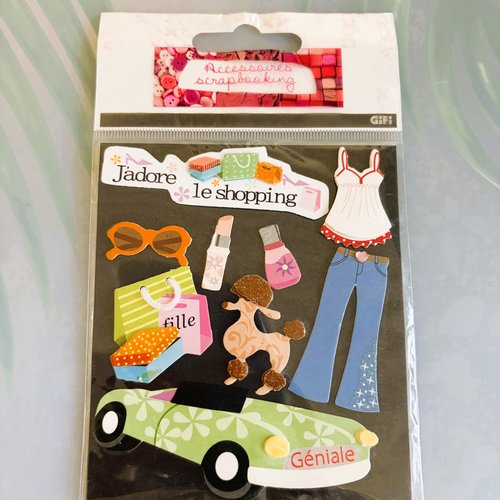Stickers thème shopping