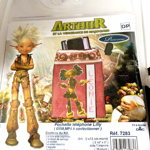 Kit à broder princesse  arthur et la vengeance de maltazard