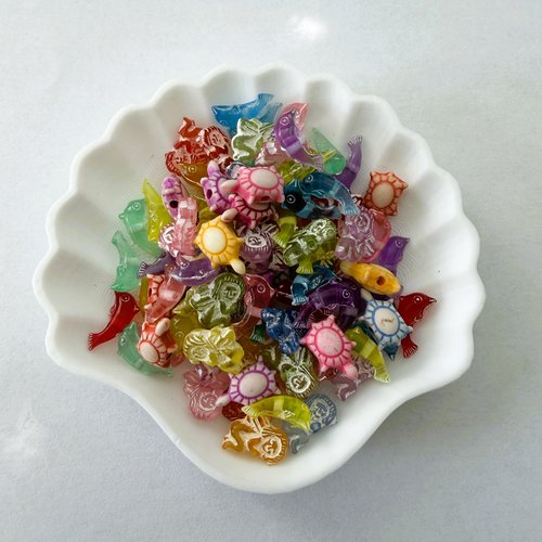 100 perles assortiment thème marin