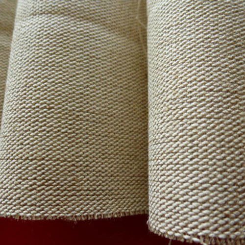 Tissu beige bande 2.7 m x 11 cm genre toile aïda