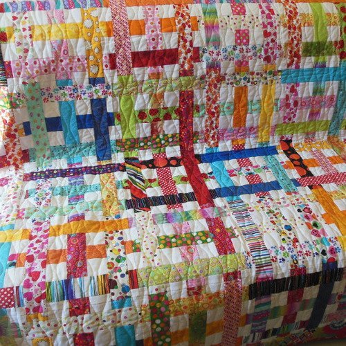 Couvre Lit Couverture En Patchwork Quadrillage De La Collection Arc En Ciel Un Grand Marche