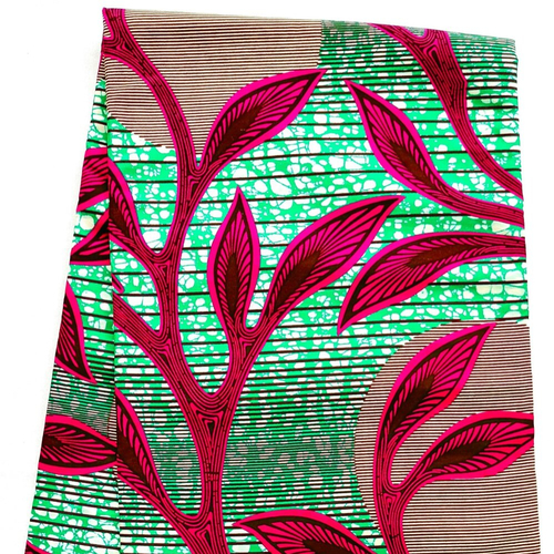 Coupon wax/ tissu wax par 1/2 yard/ ankara wax 100% coton/ ankara fabric/ wax fabric/ pagne africain/motif "boule d'ambiance", "grotto" vert