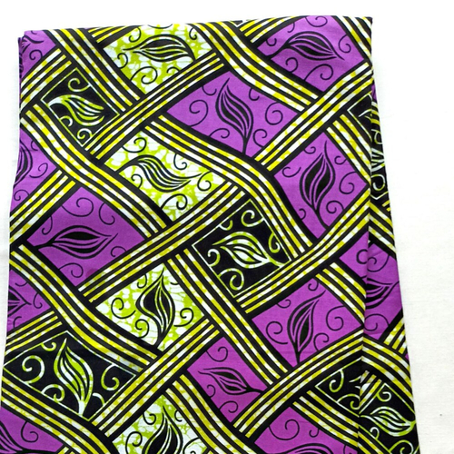 Coupon tissu wax 100% coton, tissu africain par 45 cm, ankara wax, ankara fabric , african print fabric, pagne africain, couleur violet