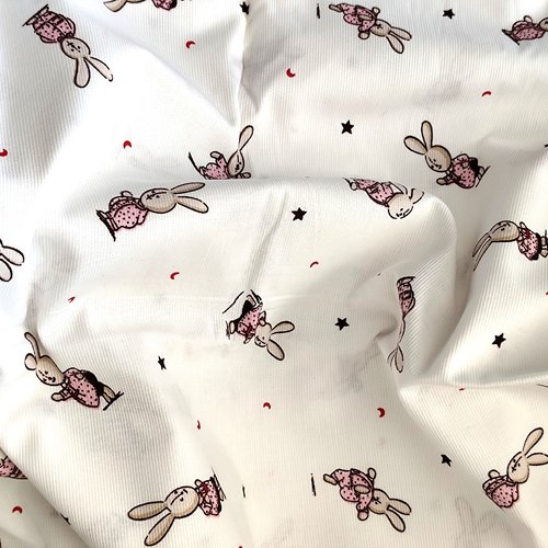 Tissu en coton blanc de qualité supérieure - 100 % coton - tissu pour chambre de bébé, décoration d'intérieur, linge de lit