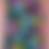 Coupon wax 100% coton, tissu wax, ankara wax, ankara fabric, tissu wax par 1/2 yard, wax fabrics, pagne africain multicolores
