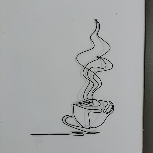 Tasse à café en fil de fer recuit