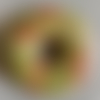 1 donut d'unakite en pierre naturelle diamètre 40 mm trou 14 mm