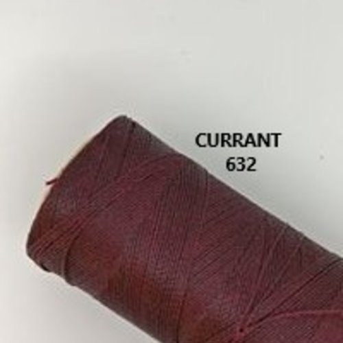 10 mètres ou + de  fil macramé ciré linhasita - polyester 0,5 mm d'épaisseur pour macramé, bijoux.  currant réf 632