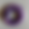 1 donut d'améthyste en pierre naturelle diamètre 40 mm trou 14 mm