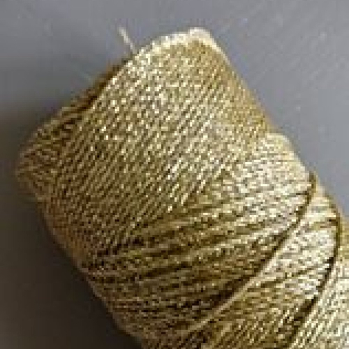 10 mètres fil macramé ciré linhasita - polyester 1 mm d'épaisseur.  pour macramé, bijoux. doré