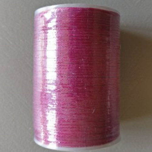 Bobine de fil plat ciré galaces - 90 mètres - polyester  0,8 mm d'épaisseur ref s053.  pour macramé, bijoux.