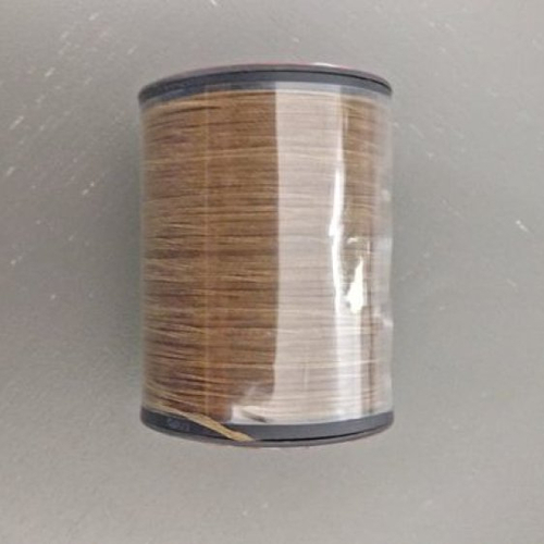 Bobine de fil plat ciré galaces - 110 mètres - polyester  0,8 mm d'épaisseur ref s013.  pour macramé, bijoux.