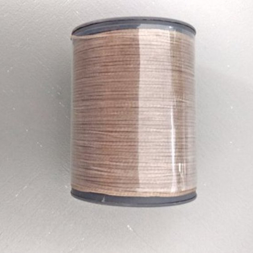 Bobine de fil plat ciré galaces - 110 mètres - polyester  0,8 mm d'épaisseur ref s024.  pour macramé, bijoux.