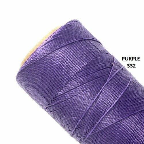 10 mètres ou + de  fil macramé ciré linhasita - polyester 0,5 mm d'épaisseur pour macramé, bijoux.  purple réf 332.