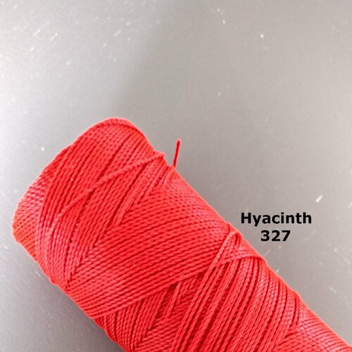10 mètres fil macramé ciré linhasita  -polyester 1 mm d'épaisseur.  pour macramé, bijoux. hyacinth réf 327
