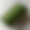Fil plat ciré galaces - 10 mètres - polyester  0,8 mm d'épaisseur.  pour macramé, bijoux. vert 034