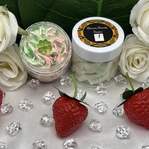 Beurre fouetté corps parfum "fraise/cardamone"