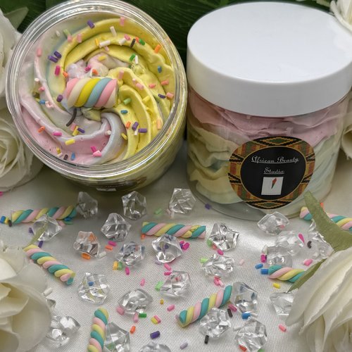 Beurre fouetté corps parfum "marshmallows"