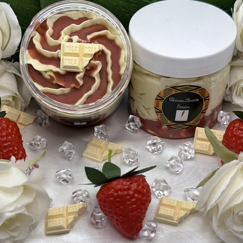 Beurre fouetté corps parfum "cheesecake aux fruits rouges"