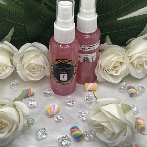 Huile sèche gourmande (corps) parfum "guimauve"