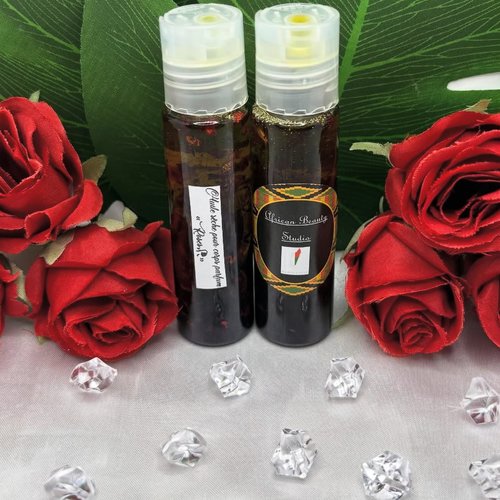 Huile sèche gourmande (corps) parfum "rose"