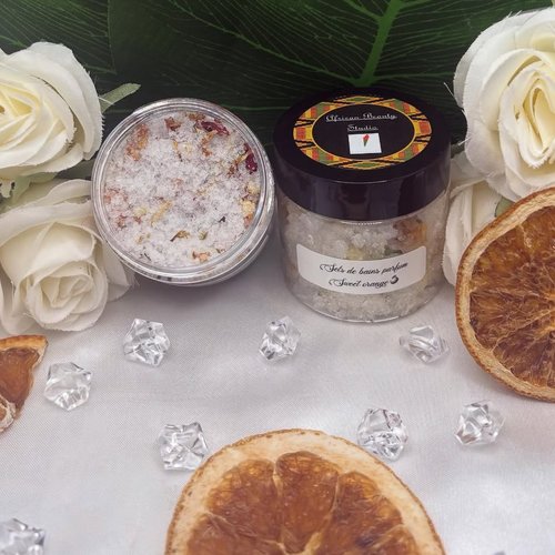 Sel de bain (au sel d'epsom) parfum "orange douce"