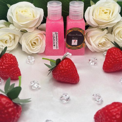 Gel desinfectant mains parfum "smoothie à la fraise"